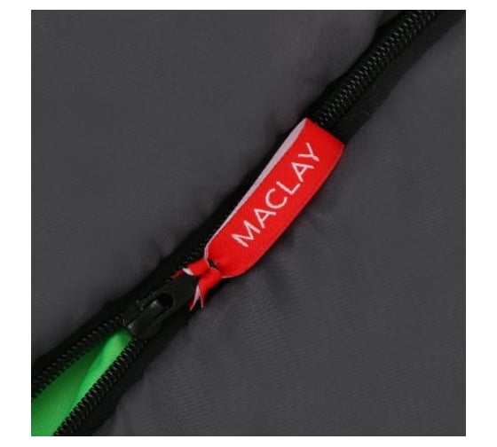 Спальник Maclay 2-х слойное, R одеяло+подголовник, 210х100, 200 гр, camping comfort summer 6478989