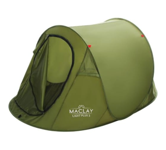 Туристическая палатка Maclay LIGHT PLUS 3, размер 280х180х95 см 5378899