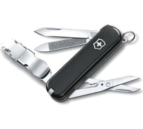 Нож Victorinox Classic Nail Clip 580, 65 мм, 8 функций, черный 0.6463.3
