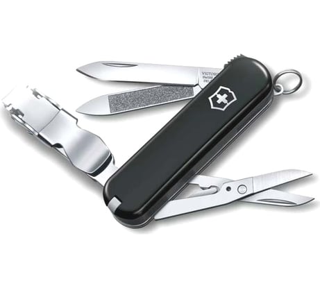 Нож Victorinox Classic Nail Clip 580, 65 мм, 8 функций, черный 0.6463.3