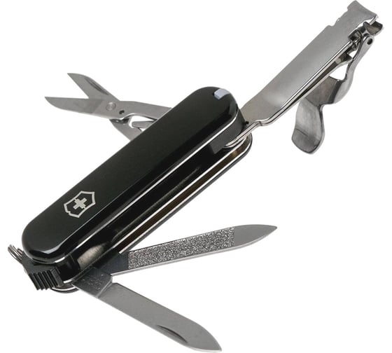 Нож Victorinox Classic Nail Clip 580, 65 мм, 8 функций, черный 0.6463.3