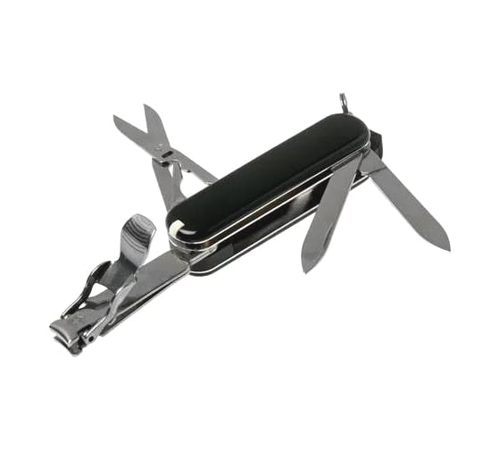Нож Victorinox Classic Nail Clip 580, 65 мм, 8 функций, черный 0.6463.3