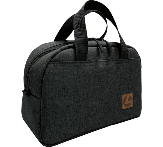 Сумка на молнии Lamark Travel 290х120х195 мм, лен, черная DC0031-LBK