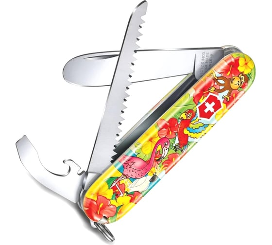 Нож Victorinox My First Parrot Edition, 84 мм, 9 функций, красный 0.2373.E3