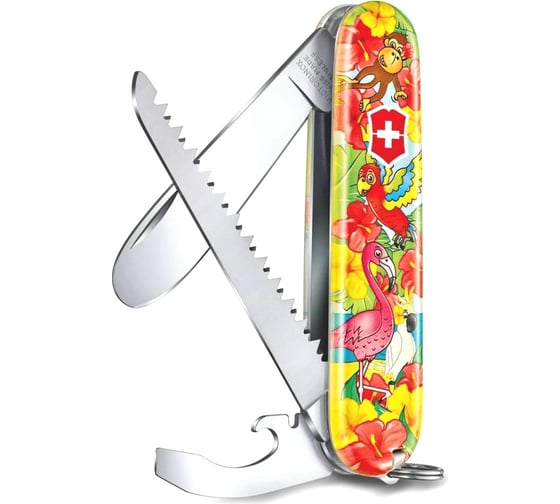 Нож Victorinox My First Parrot Edition, 84 мм, 9 функций, красный 0.2373.E3