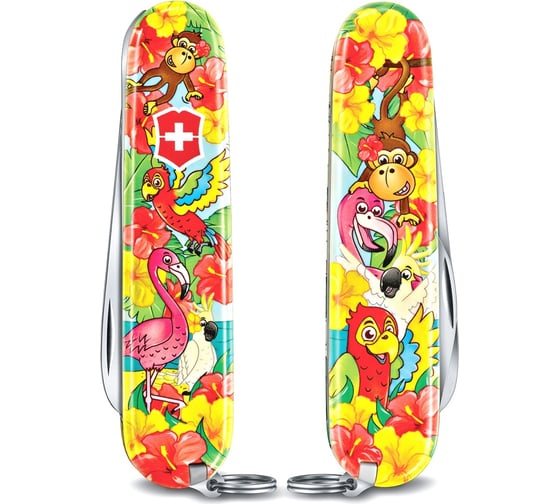Нож Victorinox My First Parrot Edition, 84 мм, 9 функций, красный 0.2373.E3