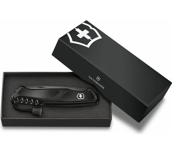 Нож Victorinox RangerGrip 55, 130 мм, 12 функций, черный 0.9563.C31P