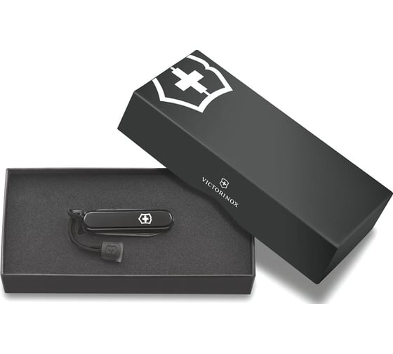 Нож-брелок Victorinox Classic Signature Lite, 58 мм, 7 функций, черный 0.6226.31P