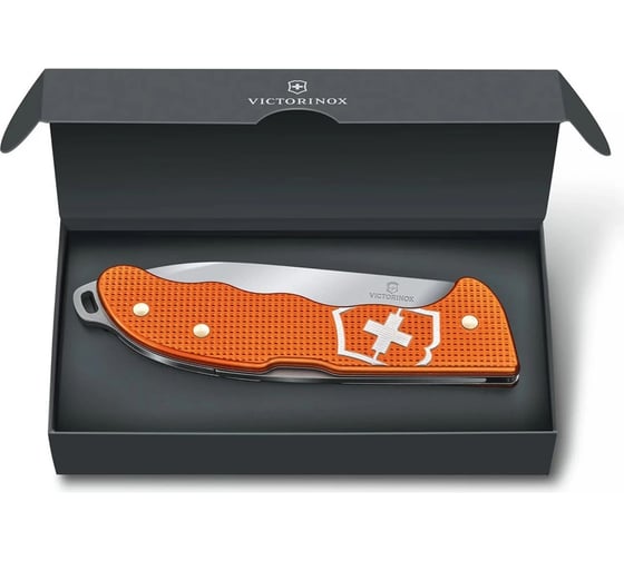 Нож Victorinox Hunter Pro Alox LE 2021 130 мм, 4 функции, алюминиевая рукоять, оранжевый 0.9415.L21