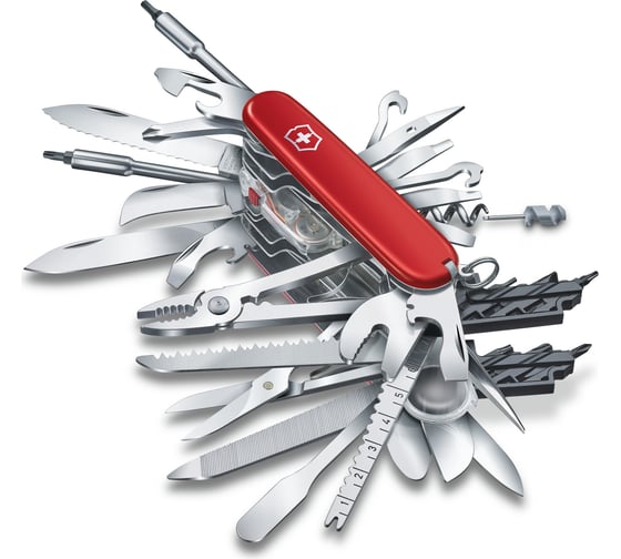 Перочинный нож Victorinox Swiss Champ XXL 91 мм, 73 функции, красный 1.6795.XXL