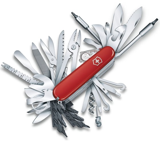 Перочинный нож Victorinox Swiss Champ XXL 91 мм, 73 функции, красный 1.6795.XXL