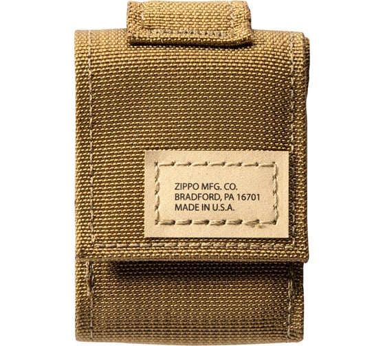 Набор Zippo: чёрная зажигалка Black Crackle + нейлоновый чехол ZIPPO 49401