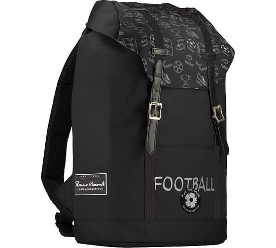 Городской рюкзак Bruno Visconti SPORT PATTERN ФУТБОЛ черный 12-011-036/01