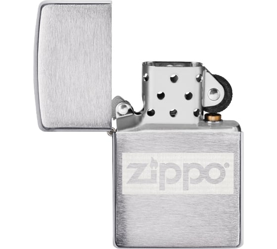 Подарочный набор ZIPPO фляжка 89 мл и зажигалка латунь/сталь, серебристый, в коробке с подвесом 49358