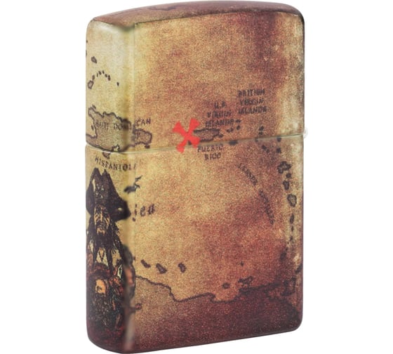 Зажигалка ZIPPO Pirate Ship с покрытием White Matte, 38x13x57 мм 49355