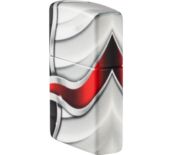 Зажигалка ZIPPO Flame Design с покрытием White Matte, 38x13x57 мм 49357