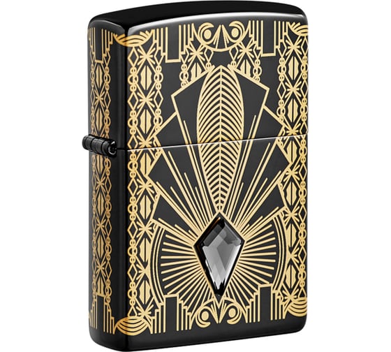 Зажигалка ZIPPO коллекционная модель 2021, с покрытием High Polish Black, чёрная, 38x13x57 мм 49502