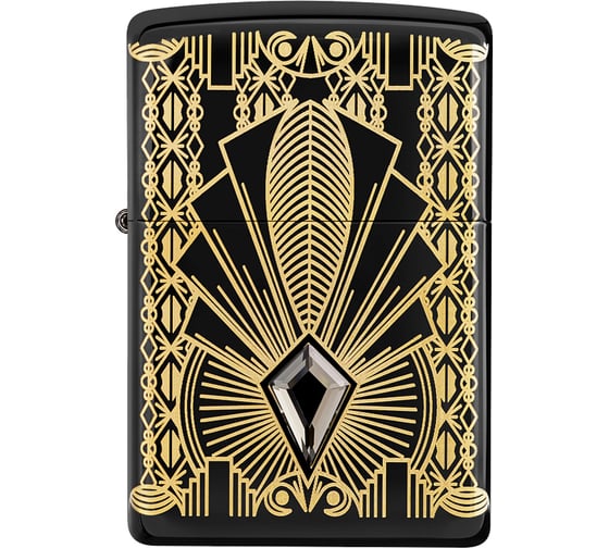 Зажигалка ZIPPO коллекционная модель 2021, с покрытием High Polish Black, чёрная, 38x13x57 мм 49502