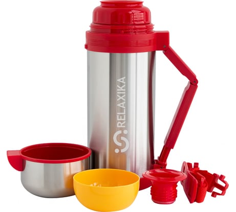 Универсальный термос для еды и напитков Relaxika 201 1.5 литра, стальной R201.1500.1