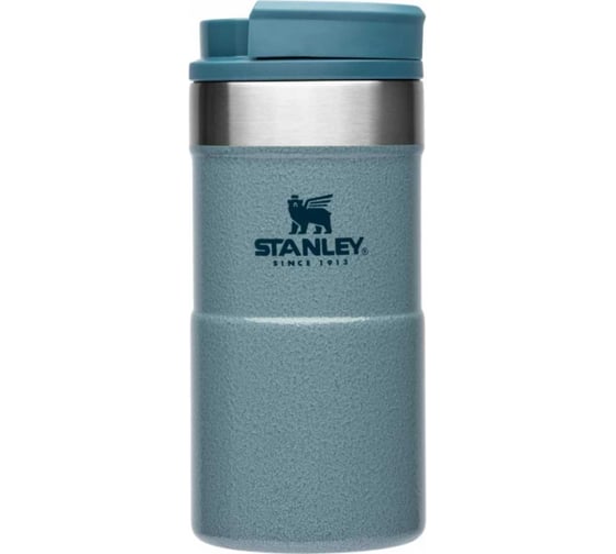 Термокружка STANLEY Classic Neverleak, голубая, 0.25 л 10-09856-009