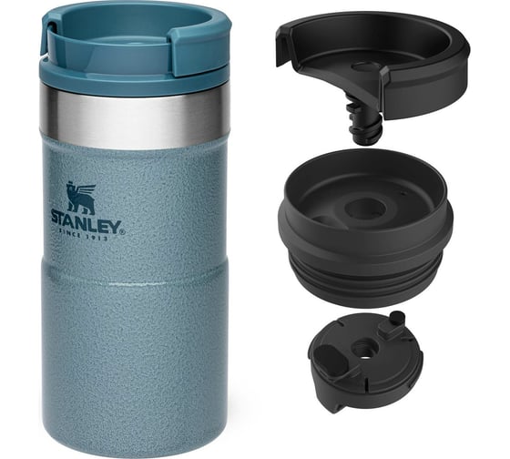 Термокружка STANLEY Classic Neverleak, голубая, 0.25 л 10-09856-009