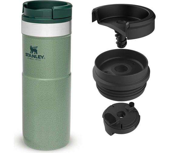 Термокружка STANLEY Classic Neverleak, зеленая, 0.47 л 10-09851-006