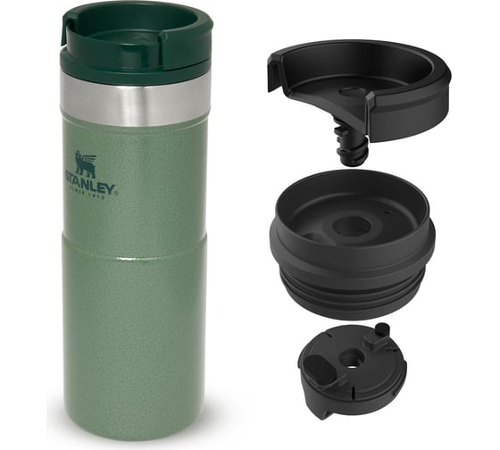 Термокружка STANLEY Classic Neverleak, зеленая, 0.35 л 10-09855-006
