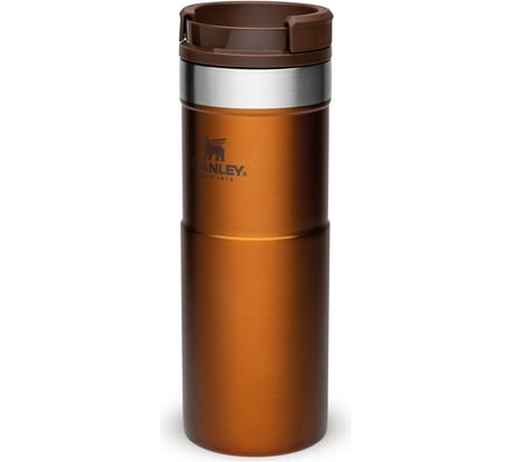 Термокружка STANLEY Classic Neverleak, темно-янтарная, 0.47 л 10-09851-010