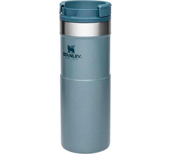 Термокружка STANLEY Classic Neverleak, голубая, 0.47 л 10-09851-009