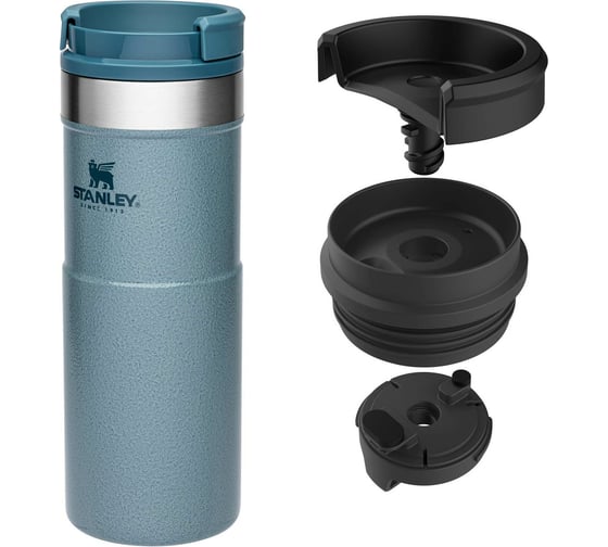 Термокружка STANLEY Classic Neverleak, голубая, 0.47 л 10-09851-009