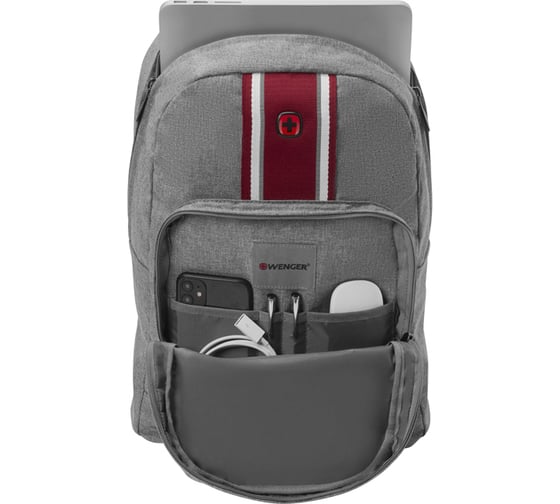 Рюкзак WENGER Crango 16'', серый, полиэстер 600D, 33x22x46 см, 27 л 611663