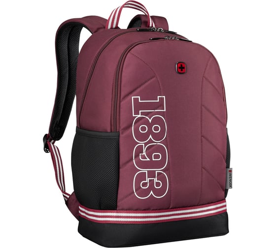 Рюкзак WENGER Collegiate Quadma 16”, красный, 100% полиэстер, 33х17х43 см, 22 л 611668