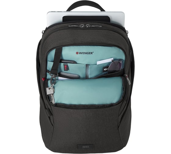 Рюкзак WENGER MX Light 16”, серый 100%, полиэстер, 31х20х44 см, 21 л 611642