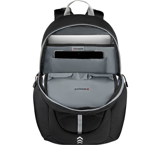 Рюкзак WENGER Engyz 16", чёрный, 100% полиэстер, 33х20х46 см, 21 л 611679