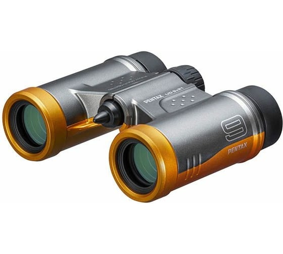 Бинокль PENTAX UD 9x21 серый/оранжевый S0061814