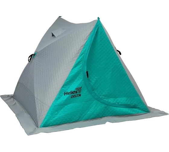 Зимняя двускатная палатка Helios DELTA Комфорт biruza/gray HS-ISDC-BG 00000226459