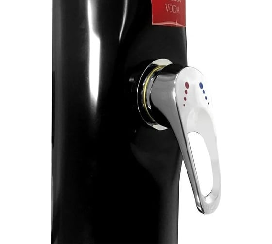 Летний солнечный душ Reexo Solar Twist Black, 20 л, чёрный ПВХ с краном для ног, 159568