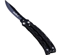 Нож-бабочка Мастер К лезвие с прямым обухом 7.5 см, рукоять с полукруглыми палочками 9 см 2301157