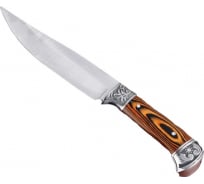 Охотничий нож Мастер К  в чехле, лезвие 18 см, деревянная рукоять 1700957