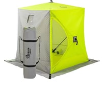 Зимняя палатка Premier Fishing Куб утепленная, 1.8х1.8 м, желтая люминесцентная/серая PR-ISCI-180YLG 00000186984