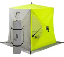 Зимняя палатка Premier Fishing Куб утепленная, 1.5х1.5 м, желтая люминесцентная/серая PR-ISCI-150YLG 00000186983