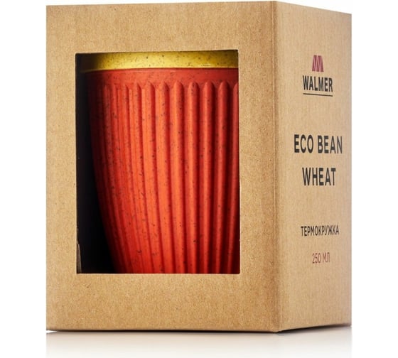 Термокружка Walmer Eco Bean 250 мл, красный/жёлтый W24201808