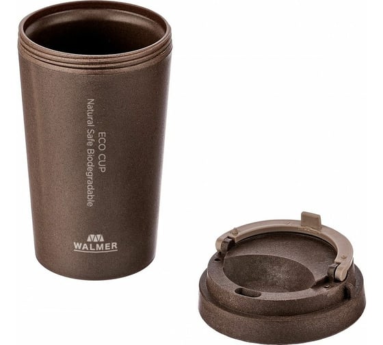 Термокружка Walmer ECO CUP Coffee коричневый, 400 мл W24201810