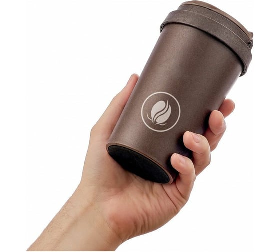 Термокружка Walmer ECO CUP Coffee коричневый, 400 мл W24201810