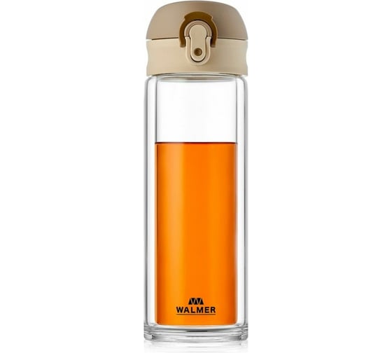Бутылка для питья Walmer Hype из боросиликатного стекла, 330 мл, кофейный W29198293