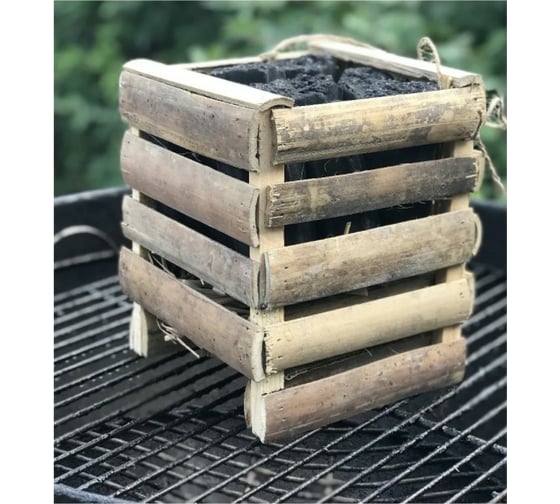 Кокосовый уголь для барбекю SMART BBQ в бамбуковой конструкции, 2 кг N00270