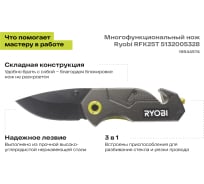 Многофункциональный нож Ryobi RFK25T 5132005328