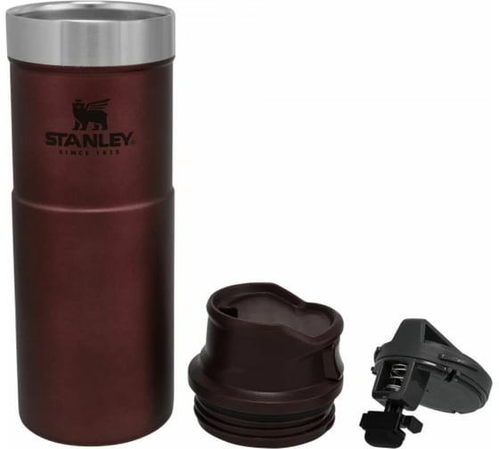 Термокружка STANLEY Classic Trigger Action One hand 2.0, 0.47л, бордовая 10-06439-120