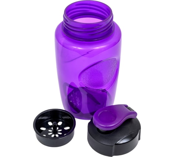 Бутылка для воды и напитков WOWBOTTLES FITNESS анатомической формы 350мл, фиолетовый КК0379
