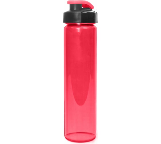 Прямая бутылка для воды и напитков WOWBOTTLES FITNESS 500 мл, прозрачно-красный КК0389 1